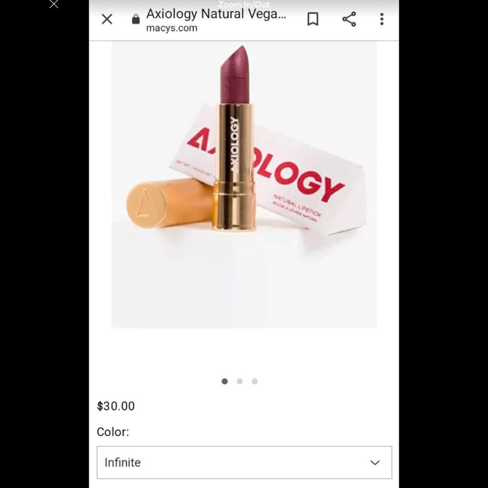 Axiologic Natural Organic lipstick